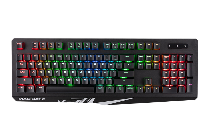 Mad Catz The Authentic S.T.R.I.K.E. 4 Mechanical Gaming Keyboard, Black - DELENordic.com