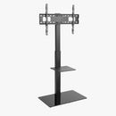 Alterzone Slim 7g TV Stand with Glass Base for 37"-70" TVs, Black - DELENordic.com Alterzone Slim 7g golvstativ med glasbas för 37