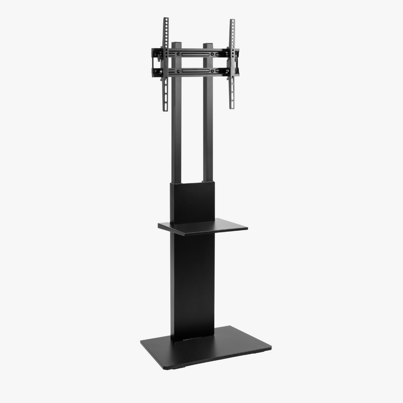Alterzone Slim 6s TV Floor Stand with Shelf for 32"-60" TVs, Black - DELENordic.com