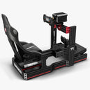 Trak Racer Full Set TR120 Aluminium Racing Cockpit with TR One Universal Wheel Deck and Rally Seat - DELENordic.com Trak Racer TR120 Racing Cockpit with TR One Universal Wheel Deck and Rally Seat