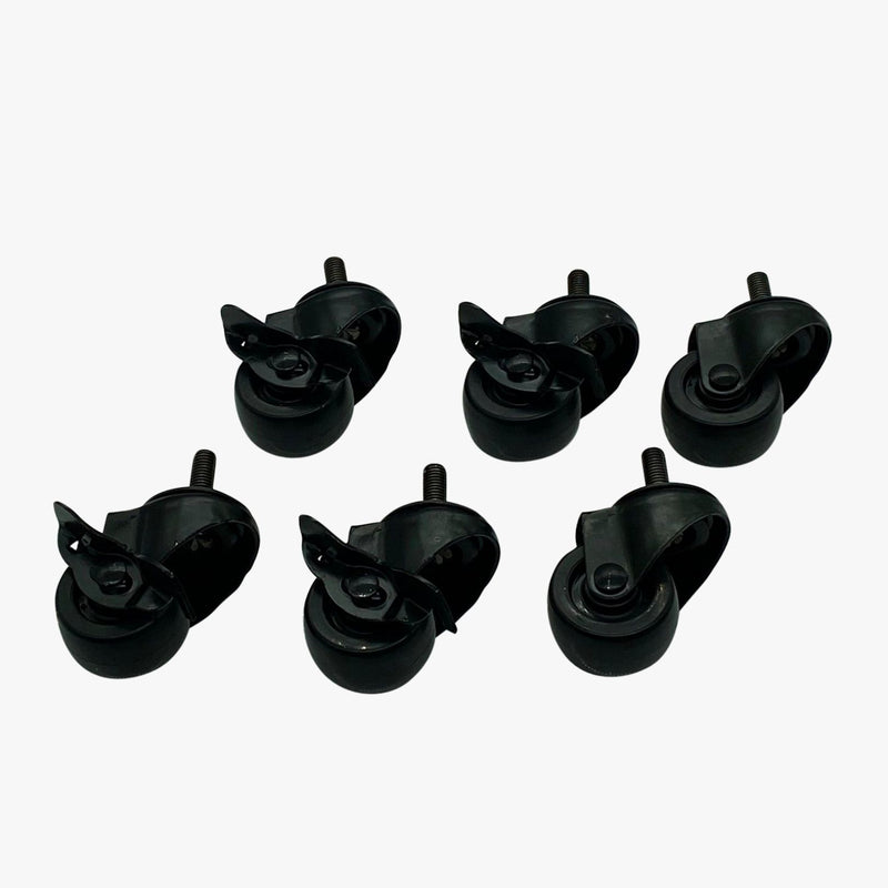 Trak Racer Caster Wheels, Brake & Mounting Brackets for TR8, TR8 Pro, RS6  and Alpine Racing TRX