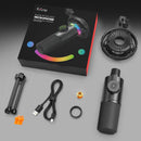 Fifine x DELE K658 USB Dynamic RGB Microphone Bundle for Gaming and Streaming - DELENordic.com Fifine K658 USB Dynamic RGB Mikrofon
